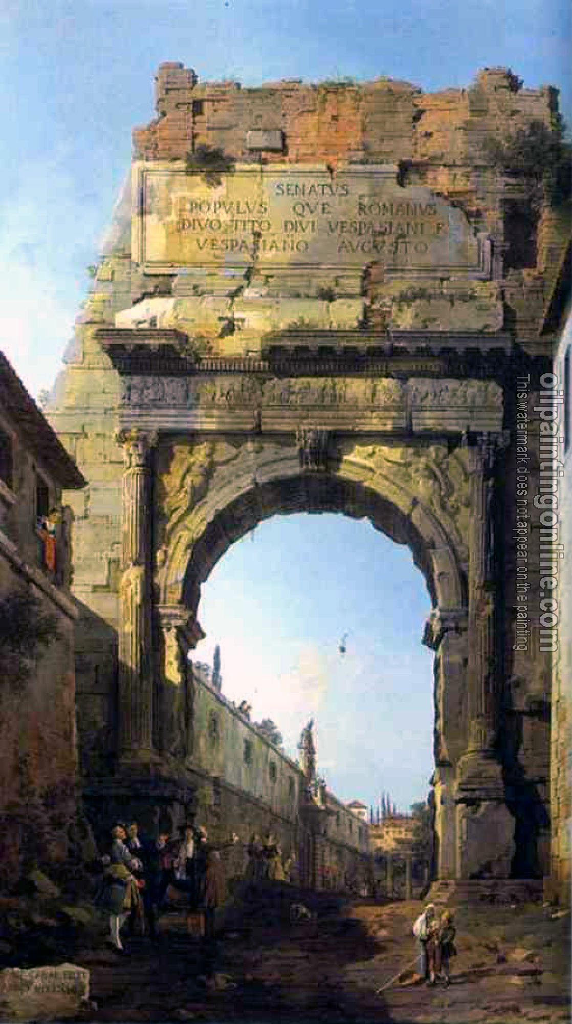 Canaletto - Rome, The Arch of Titus